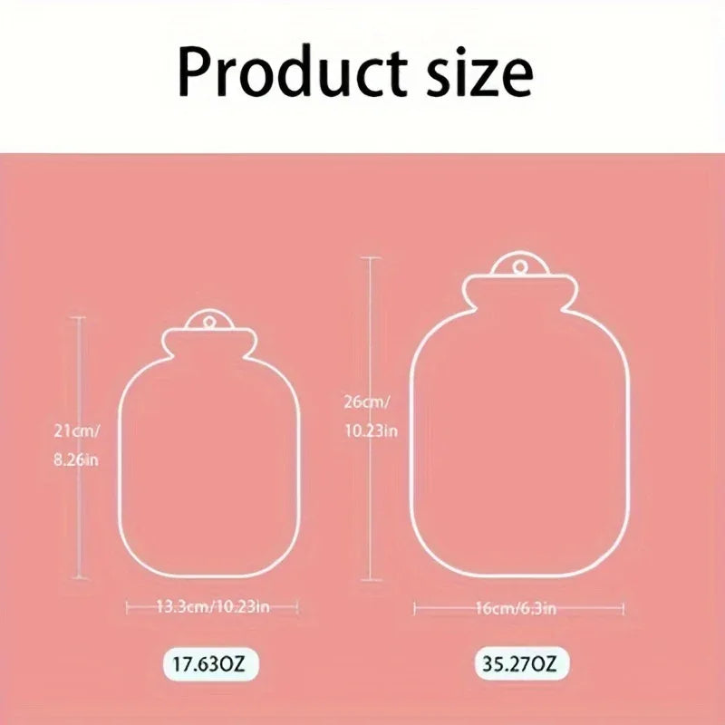 TEMU-Cozy Hot Water Bottle with Soft Cover - 17.63oz/35.27oz, Durable & Easy-to-Use for Warmth - alotasawkli