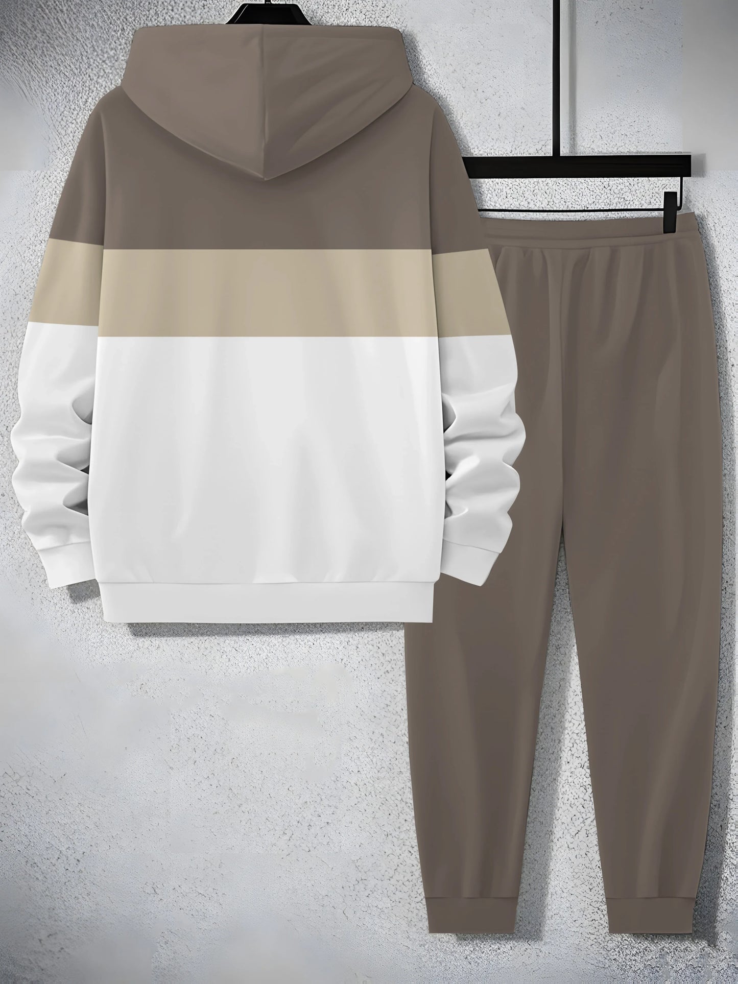 TEMU-Holiday Special 2025 Men's Trendy Sweatshirt Set - alotasawkli