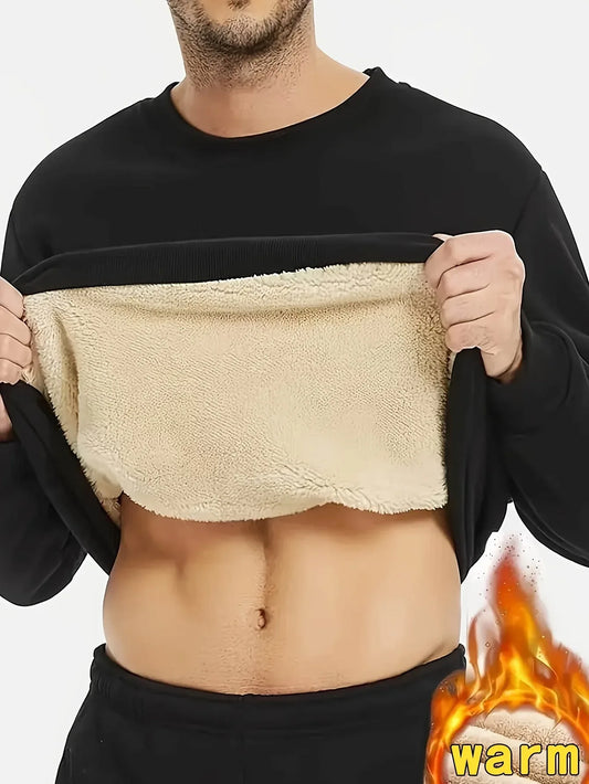 TEMU-Men's Fleece Sweatshirt - Thick Warm Winter - alotasawkli