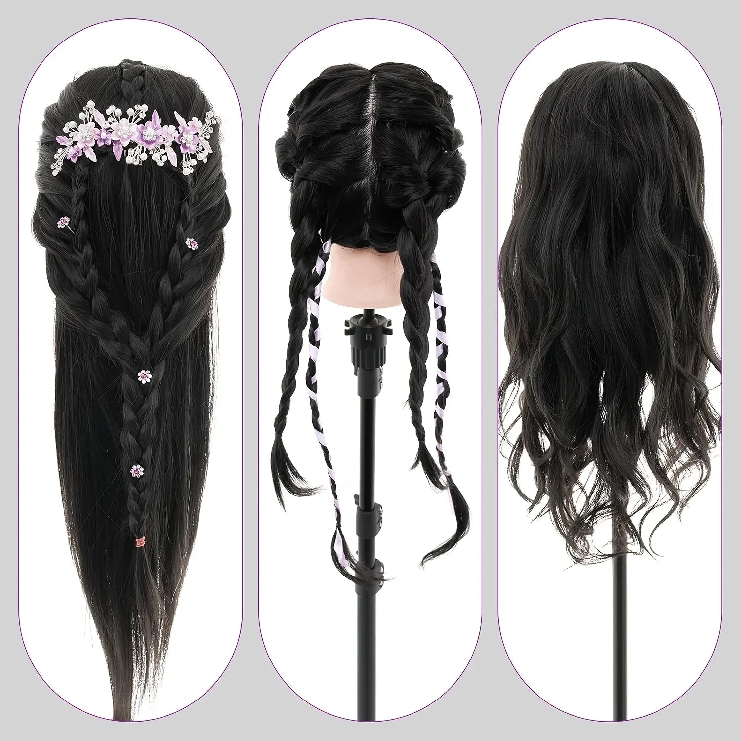 TEMU-24-Inch Hairdressing Mannequin Head Made - alotasawkli