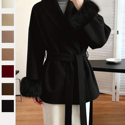 TEMU-Women's Fashion Elegant Furry Sleeve - alotasawkli