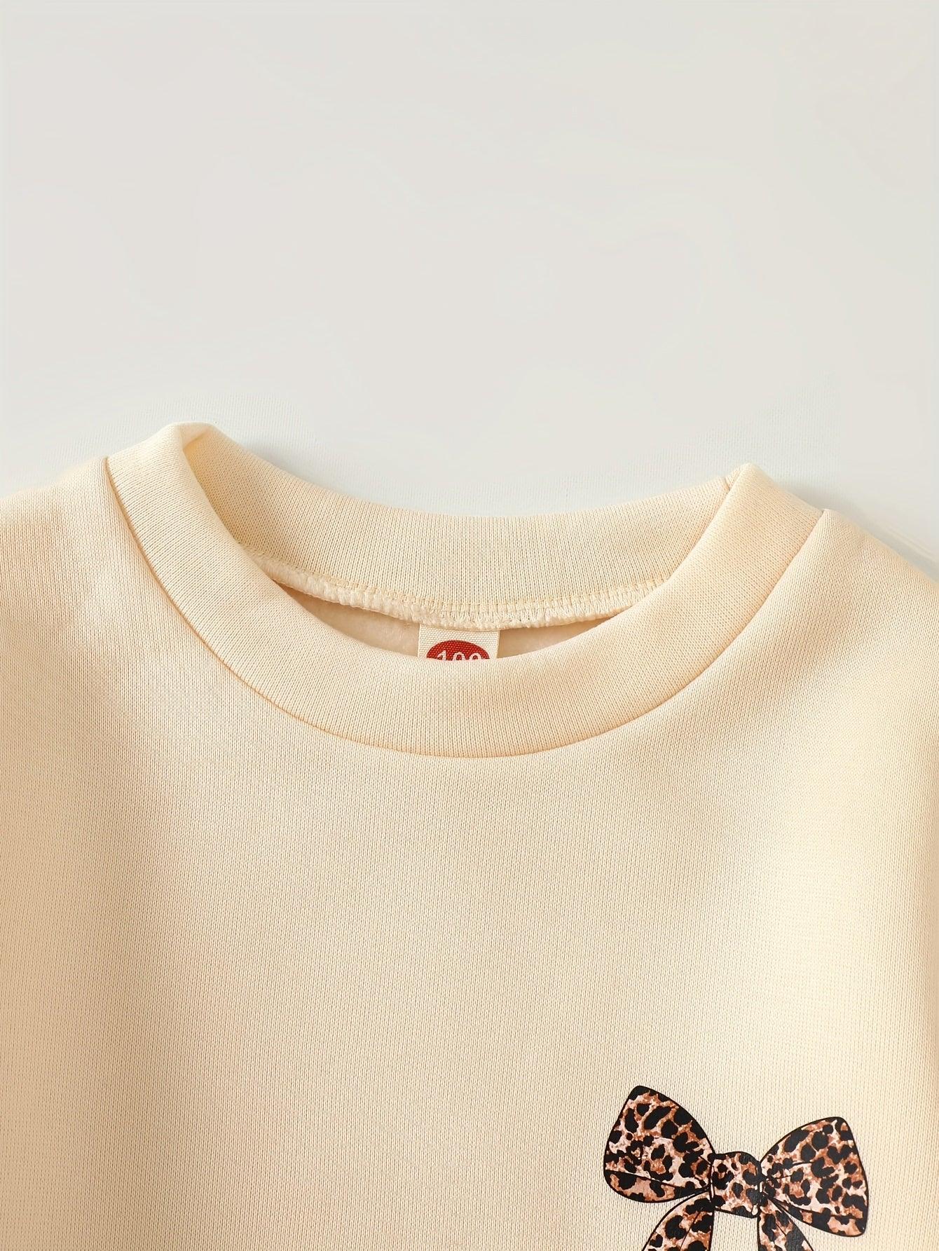 TEMU-Girls' Autumn/Winter Casual Leopard Print - alotasawkli