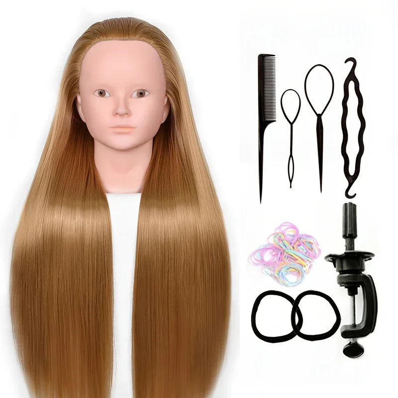 TEMU-24-Inch Hairdressing Mannequin Head Made - alotasawkli