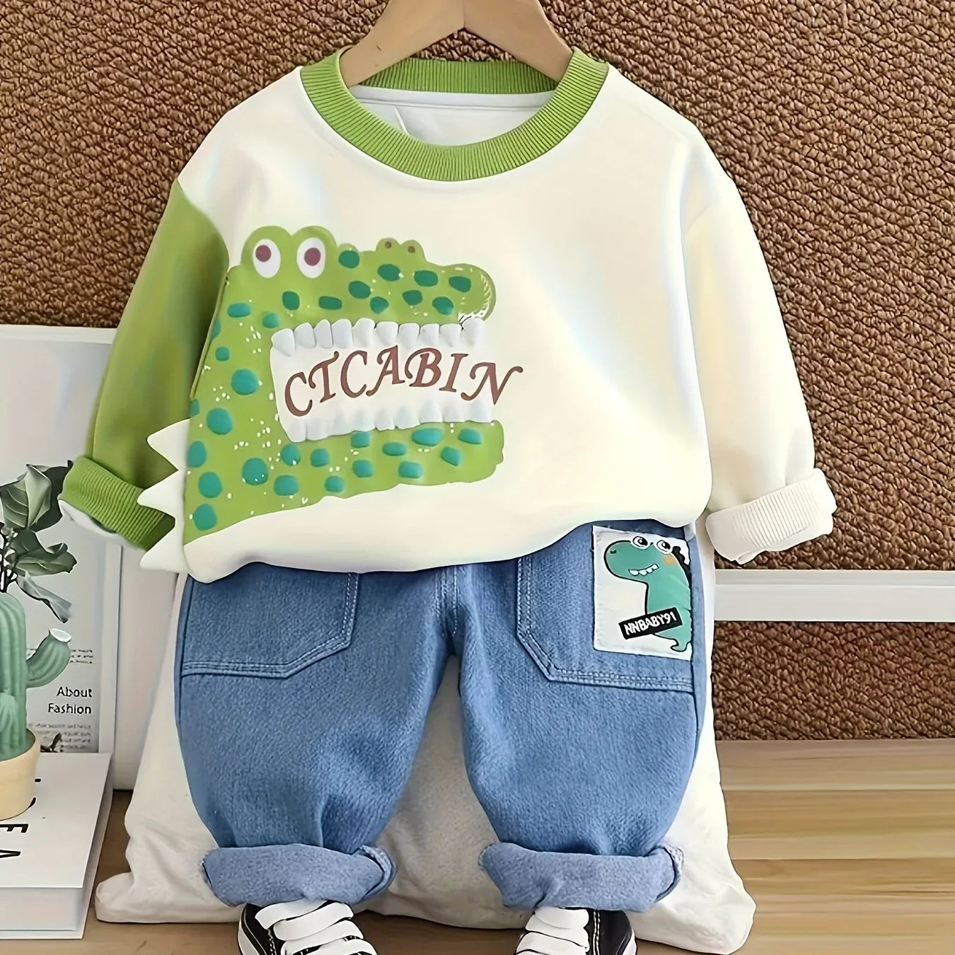 TEMU-Spring and Autumn New Boys' Set Fashionable - alotasawkli