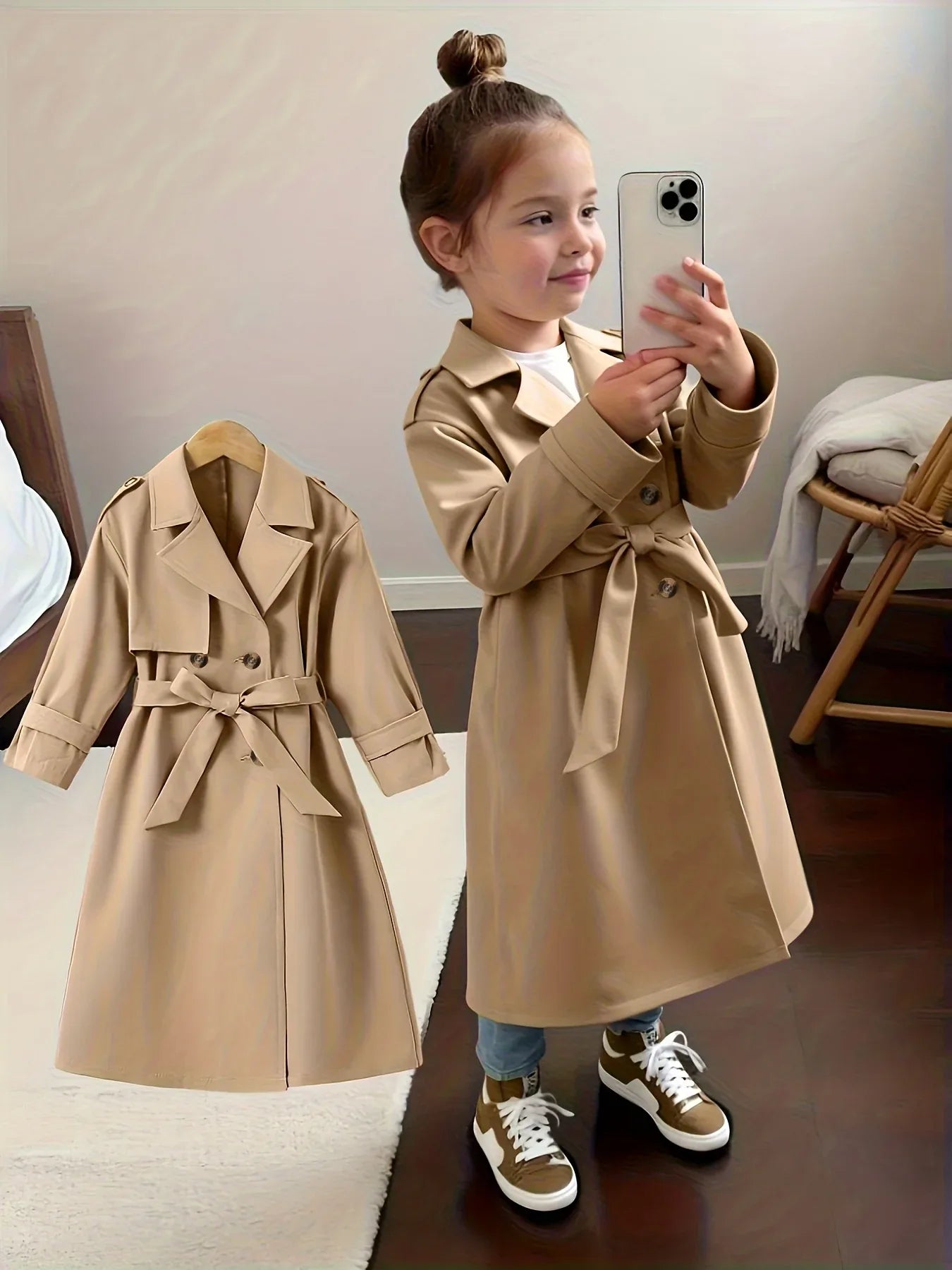TEMU-A Stylish New Autumn-Winter Coat for Girls - alotasawkli