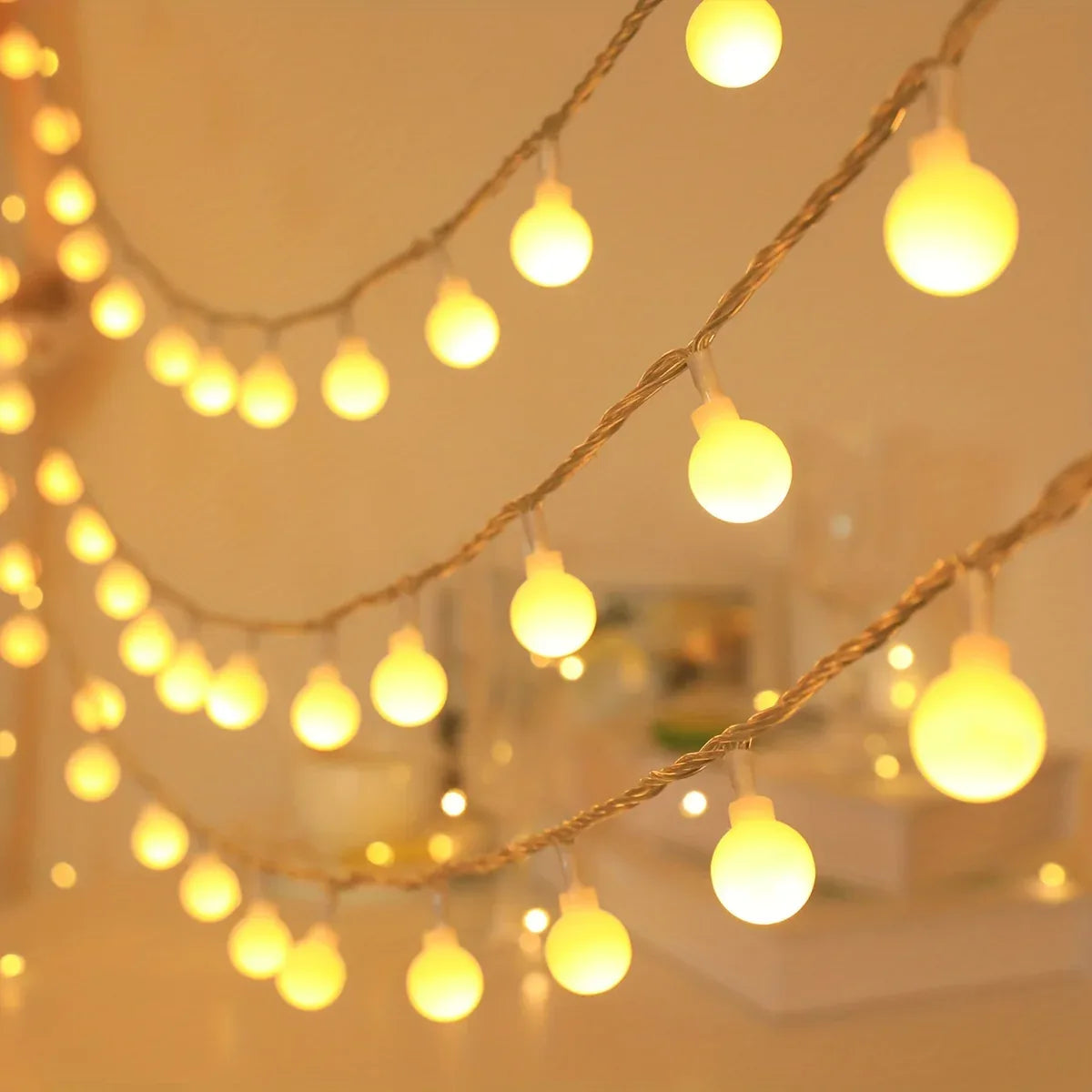 TEMU-Globe String Light, 10/20/30/40/80 Led Fairy Light, Usb Power - alotasawkli