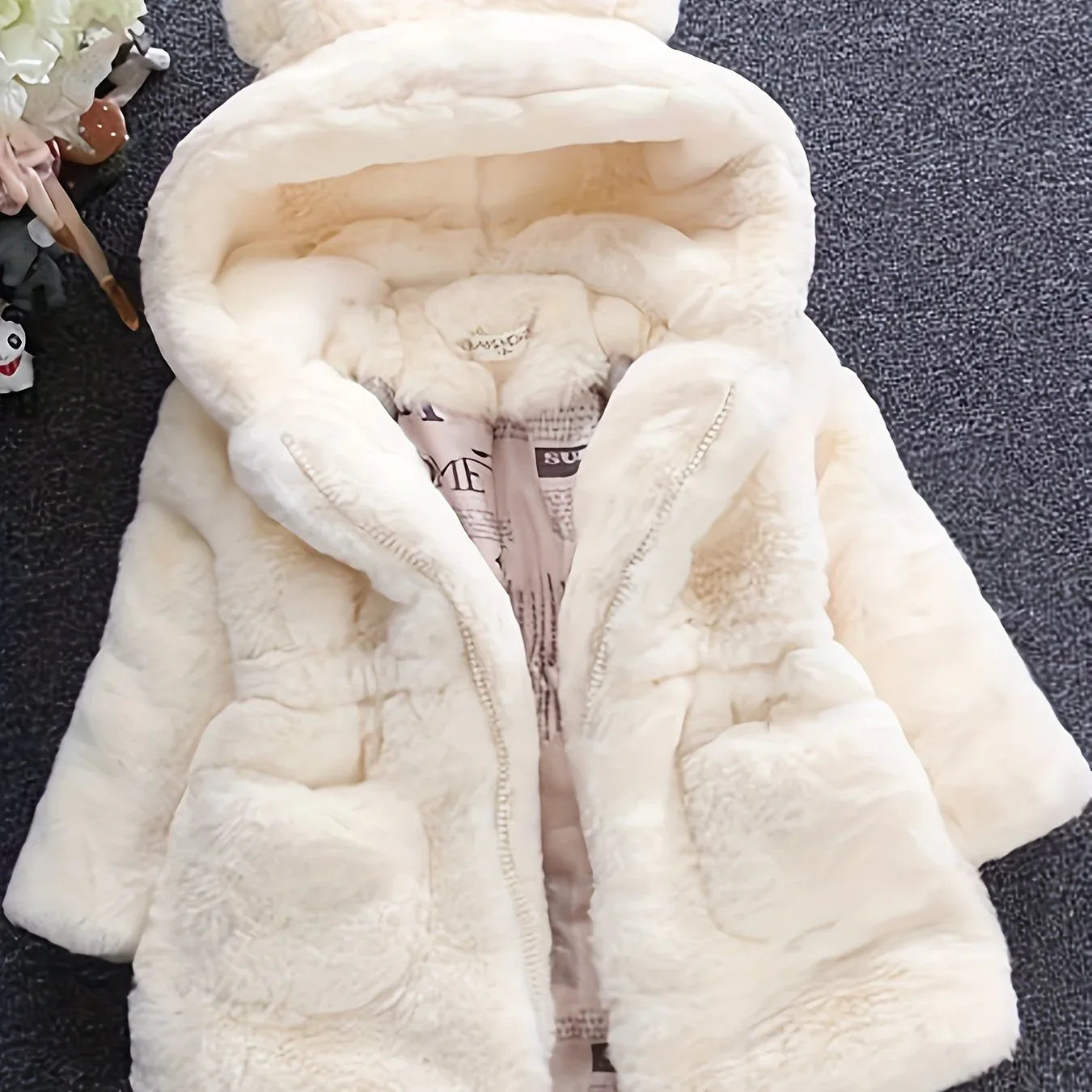 TEMU-Girls' winter clothing: sweater imitation - alotasawkli