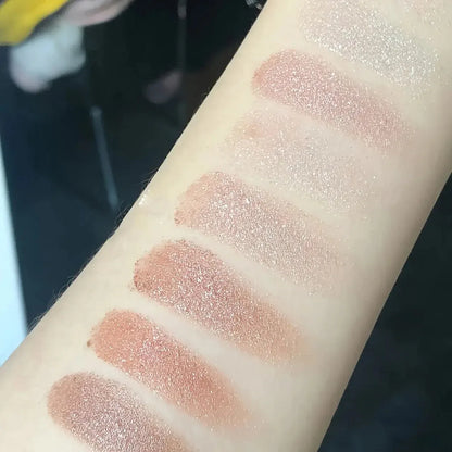 ErshiQi 9-Color Shimmer & Metallic Sparkling Eye Shadow - alotasawkli