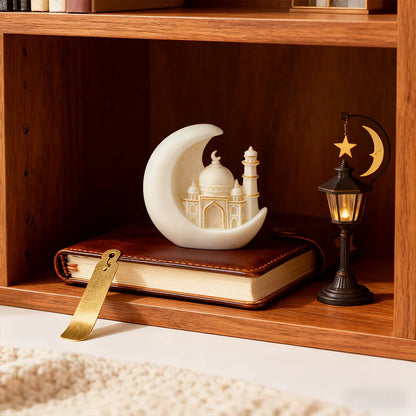 TEMU-Silicone Moon Castle Candle Mold - alotasawkli