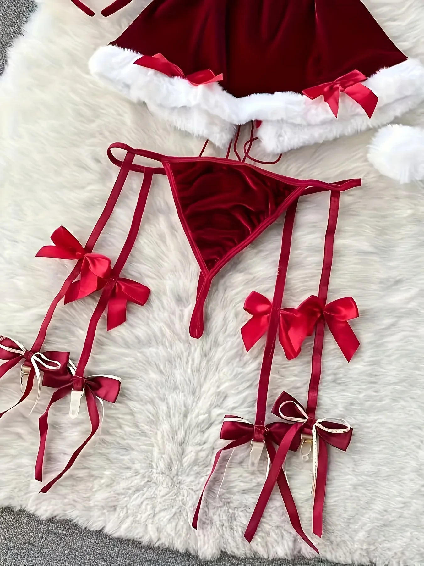 TEMU-Women'S Sexy Naughty Santa Claus Costume - alotasawkli