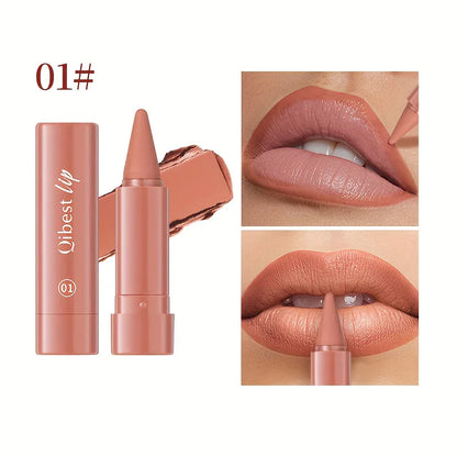 2-in-1 Matte Lip Liner and Lipstick - alotasawkli