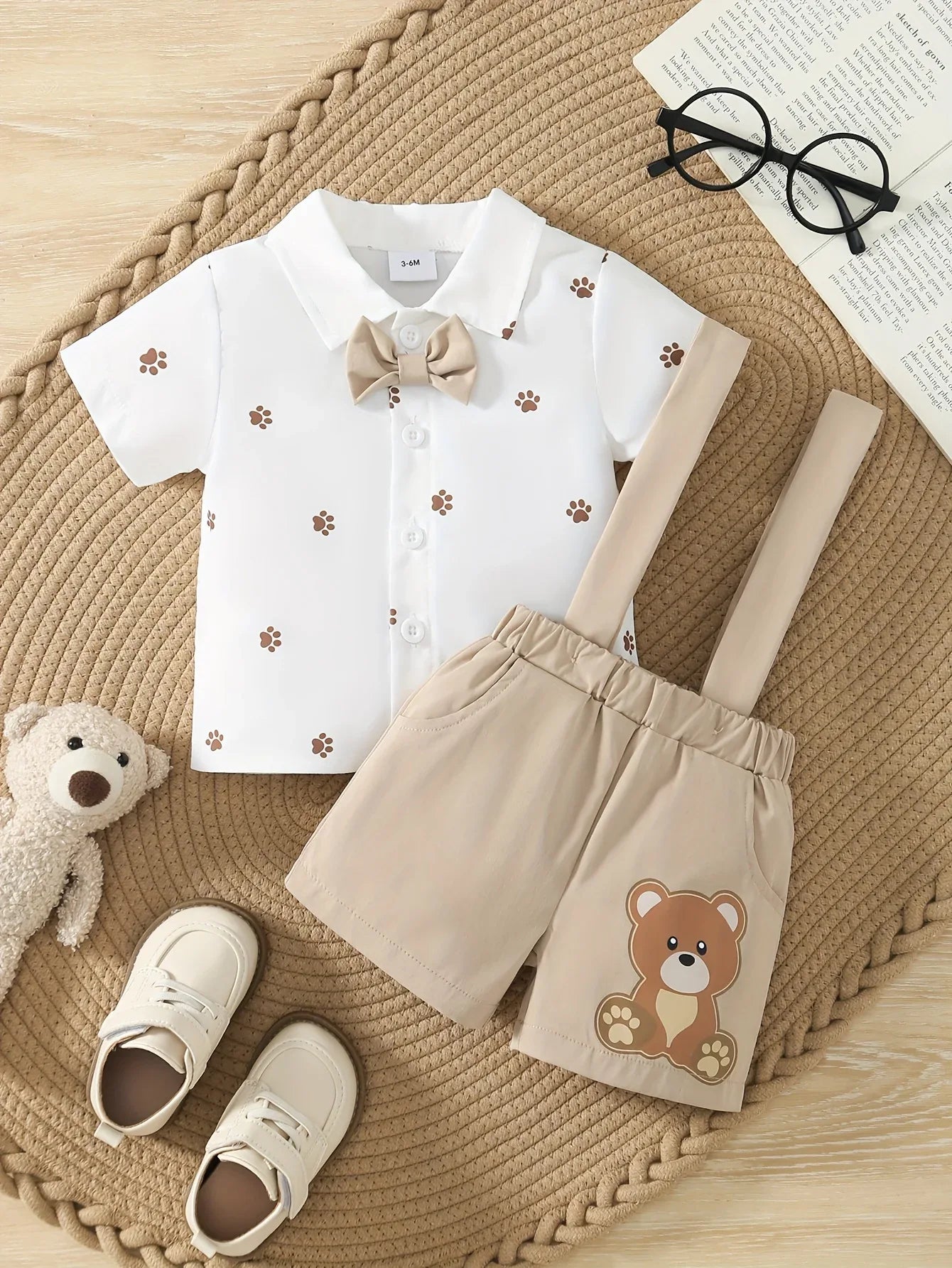 TEMU-2pcs Boy'S Short Sleeve Turned Collar - alotasawkli