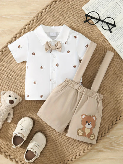 TEMU-2pcs Boy'S Short Sleeve Turned Collar - alotasawkli