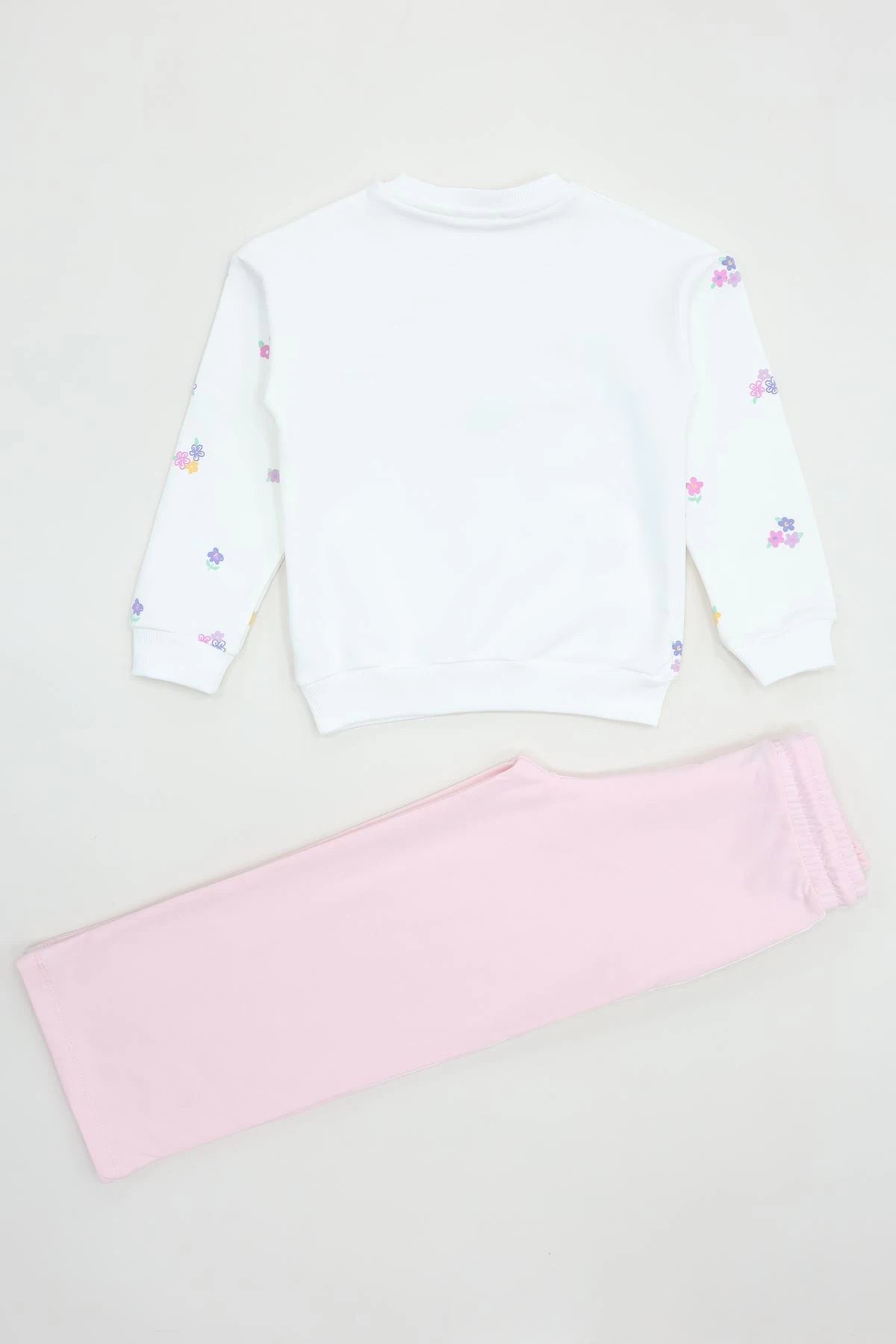 Kids' Fleece-Lined Tracksuit Set (Ages 6-9) - Light Pink