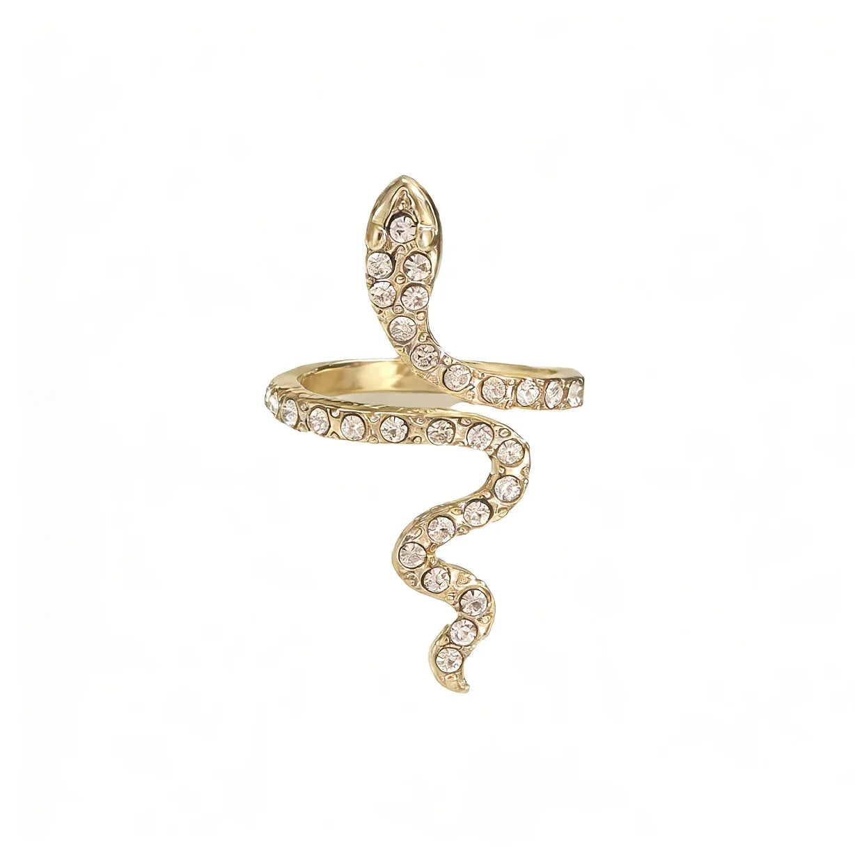 1pc Serpentine Ring - Women's Fashion Trendy Adjustable Open Ring - alotasawkli