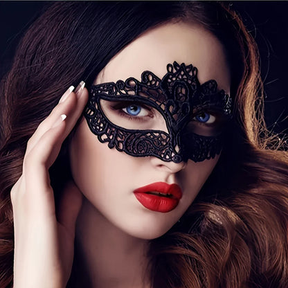 1pc Adult Women's Couple Party Sexy Mysterious Black Lace - alotasawkli