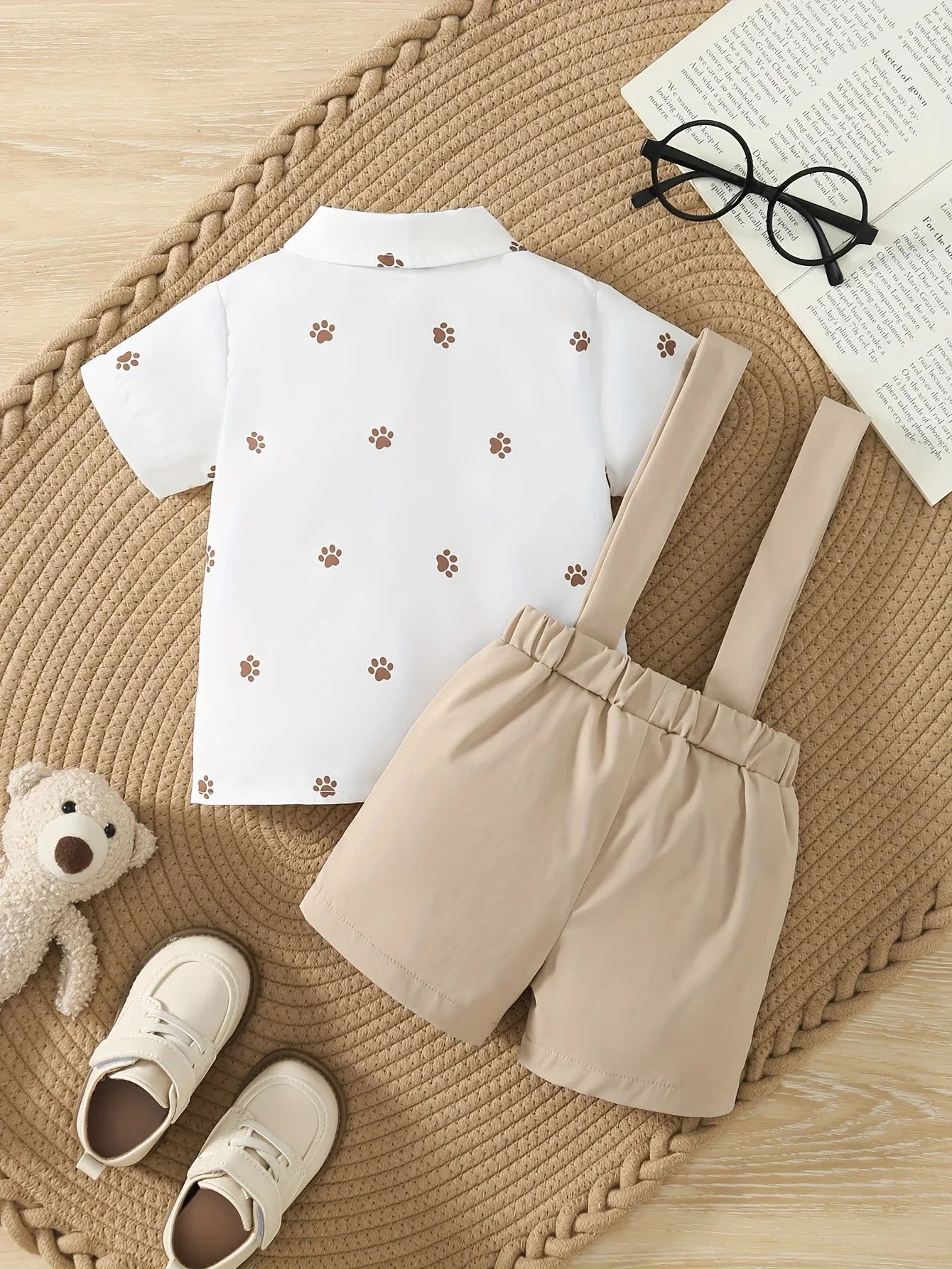 TEMU-2pcs Boy'S Short Sleeve Turned Collar - alotasawkli