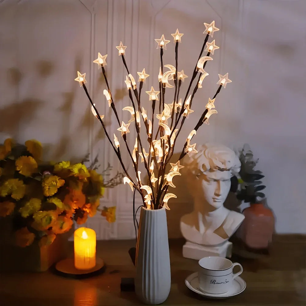 TEMU-Branch Light with 20 LEDs - Islamic Ramadan/Eid Decoration - alotasawkli
