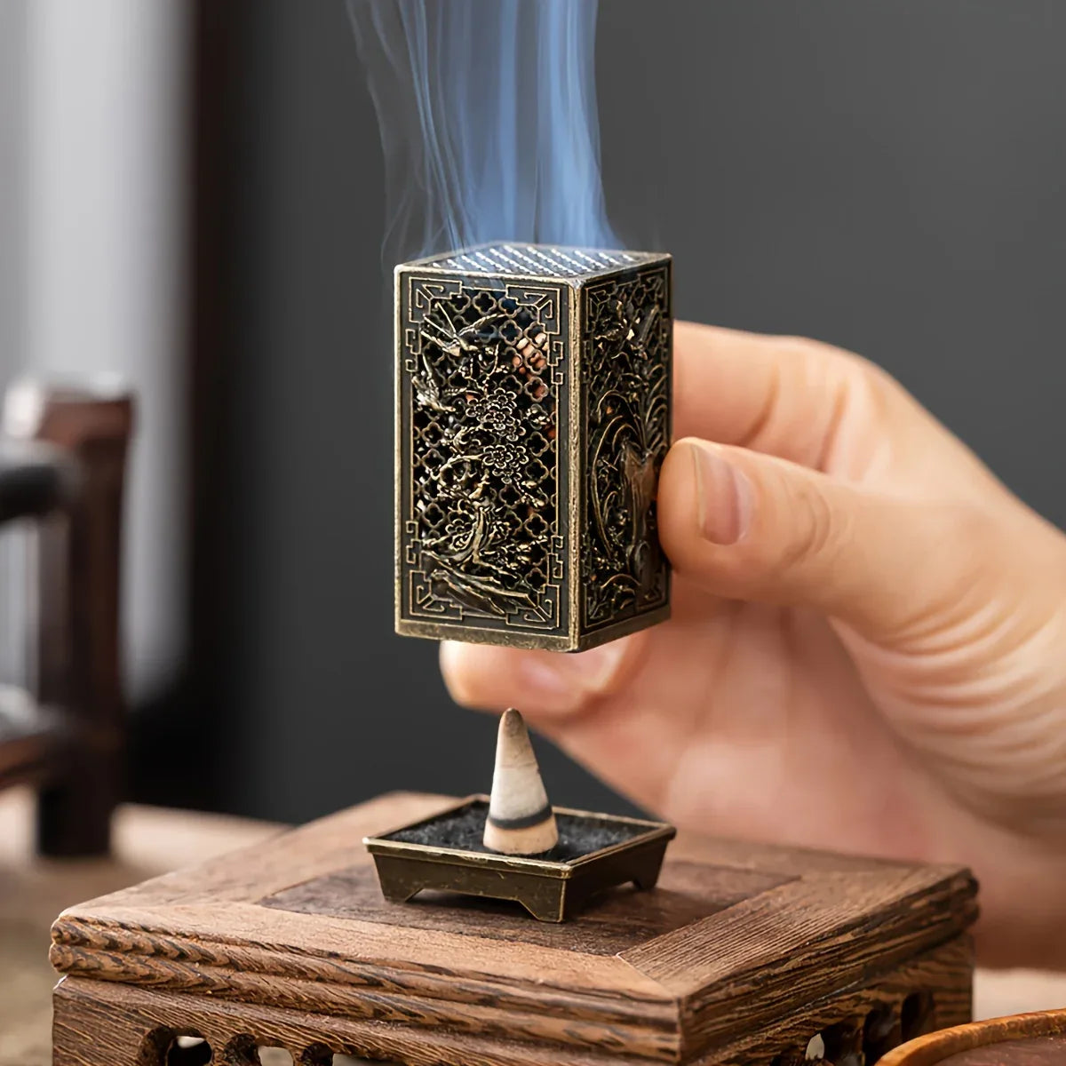 TEMU-1pc of Creative Hollow Incense Holder from China - alotasawkli