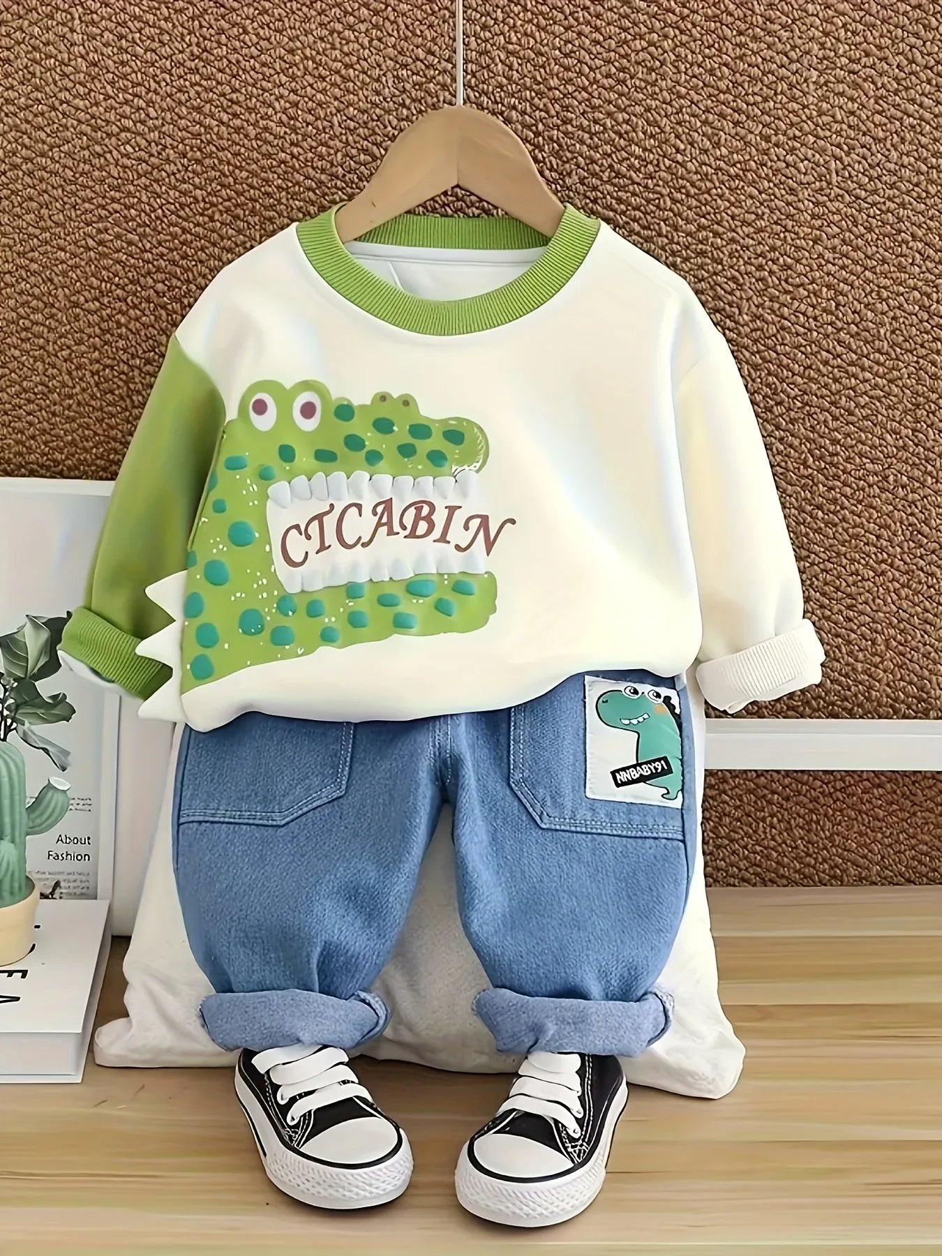 TEMU-Spring and Autumn New Boys' Set Fashionable - alotasawkli