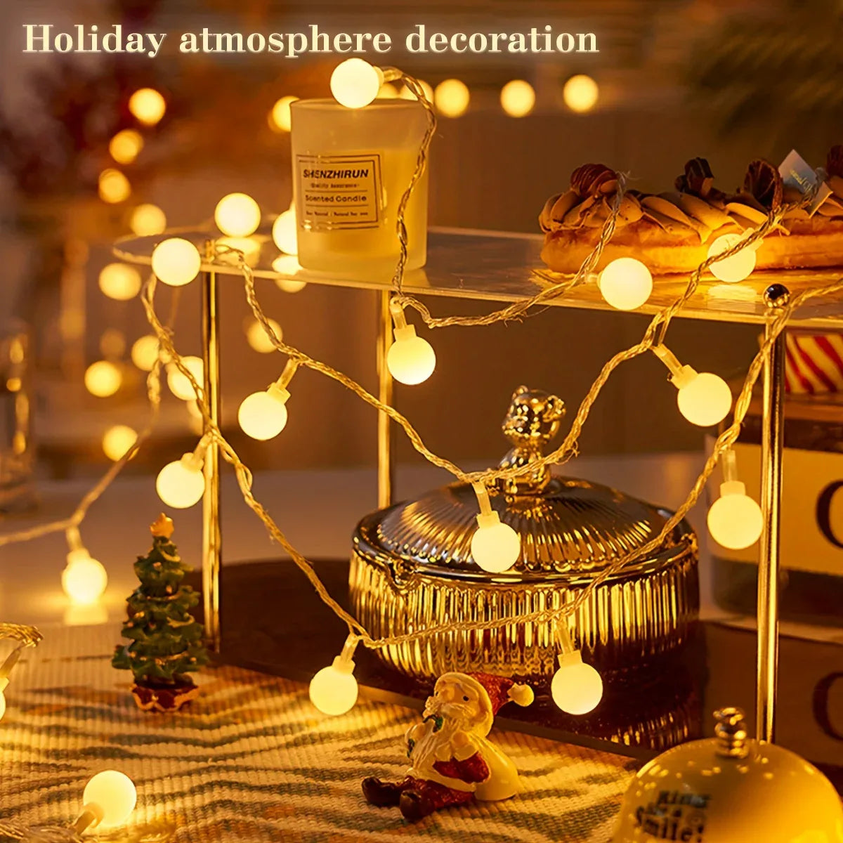TEMU-Globe String Light, 10/20/30/40/80 Led Fairy Light, Usb Power - alotasawkli