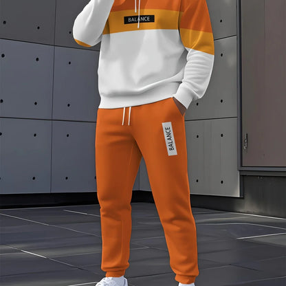 TEMU-Holiday Special 2025 Men's Trendy Sweatshirt Set - alotasawkli