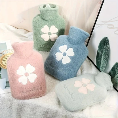 TEMU-Cozy Hot Water Bottle with Soft Cover - 17.63oz/35.27oz, Durable & Easy-to-Use for Warmth - alotasawkli
