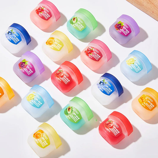 8 Flavors Fruit Lip Balm, Colorful Lip Gloss Natural Effect Cream Texture - alotasawkli