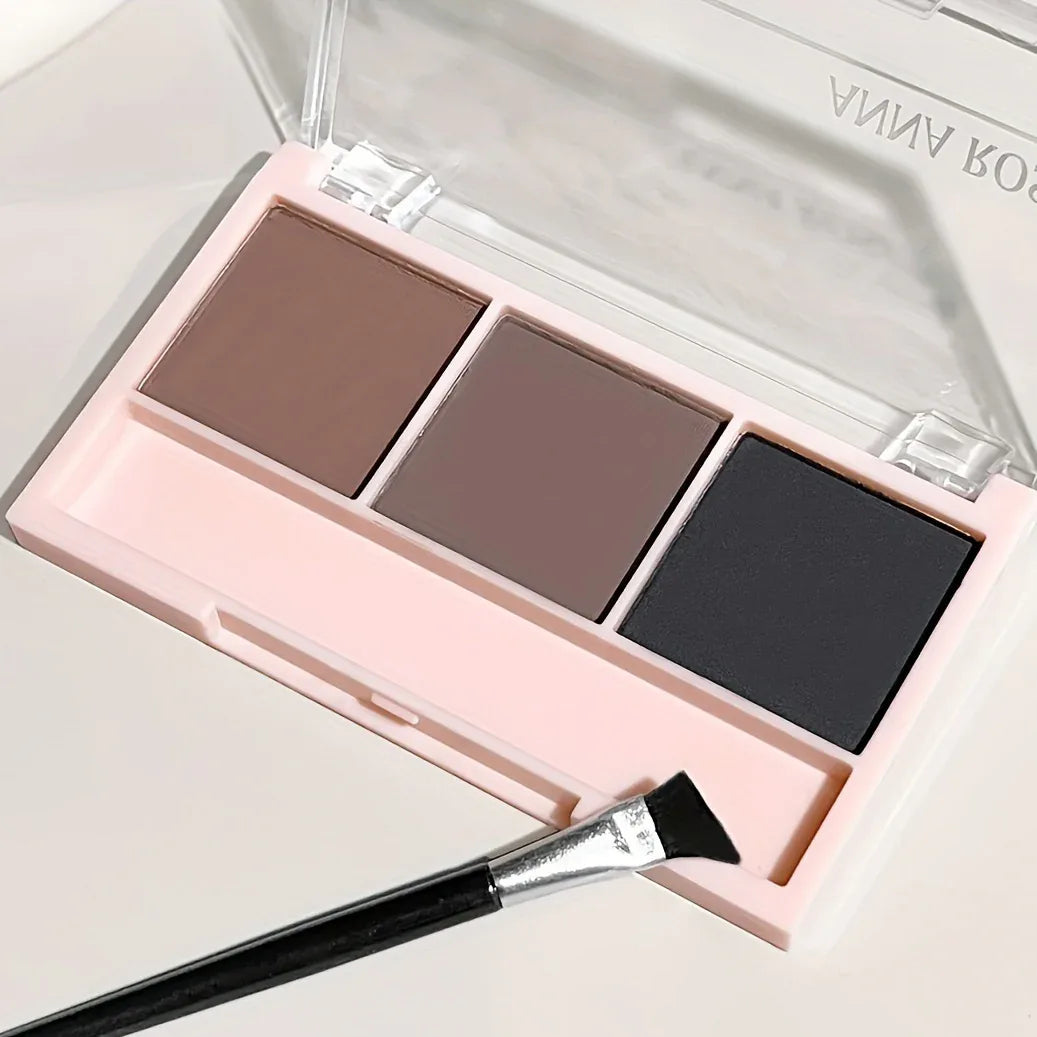 TEMU-Beginner 3 Color Eyebrow Powder Tray - alotasawkli