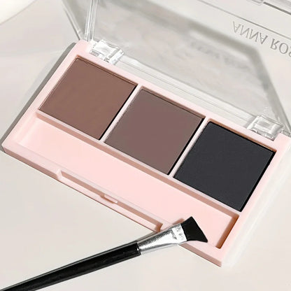 TEMU-Beginner 3 Color Eyebrow Powder Tray - alotasawkli
