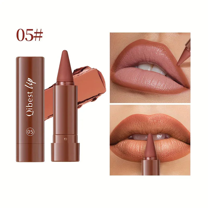 2-in-1 Matte Lip Liner and Lipstick - alotasawkli