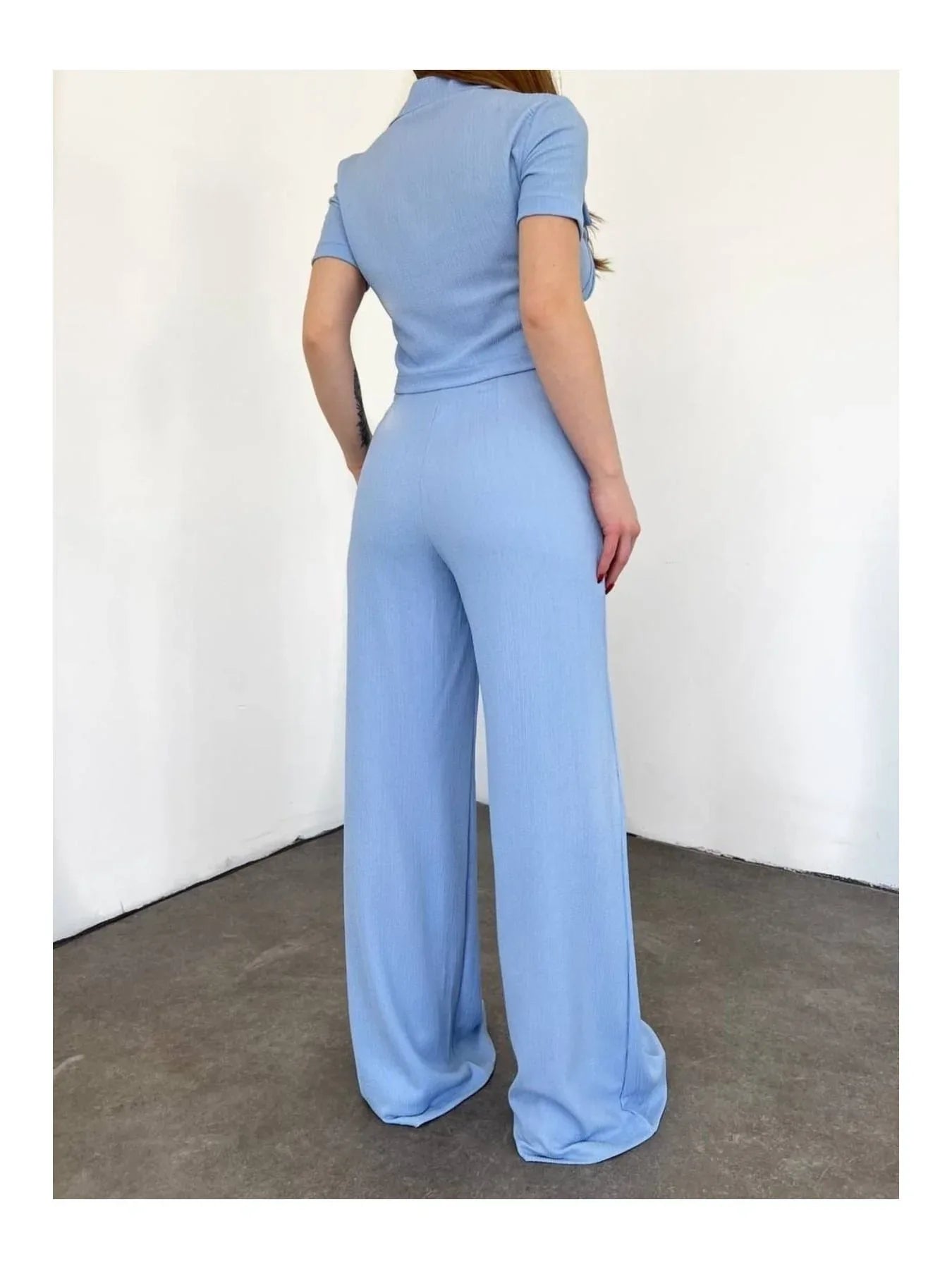 VOLT CLOTHING بدلة بناتي بأزرار مفصلة وسحاب - alotasawkli