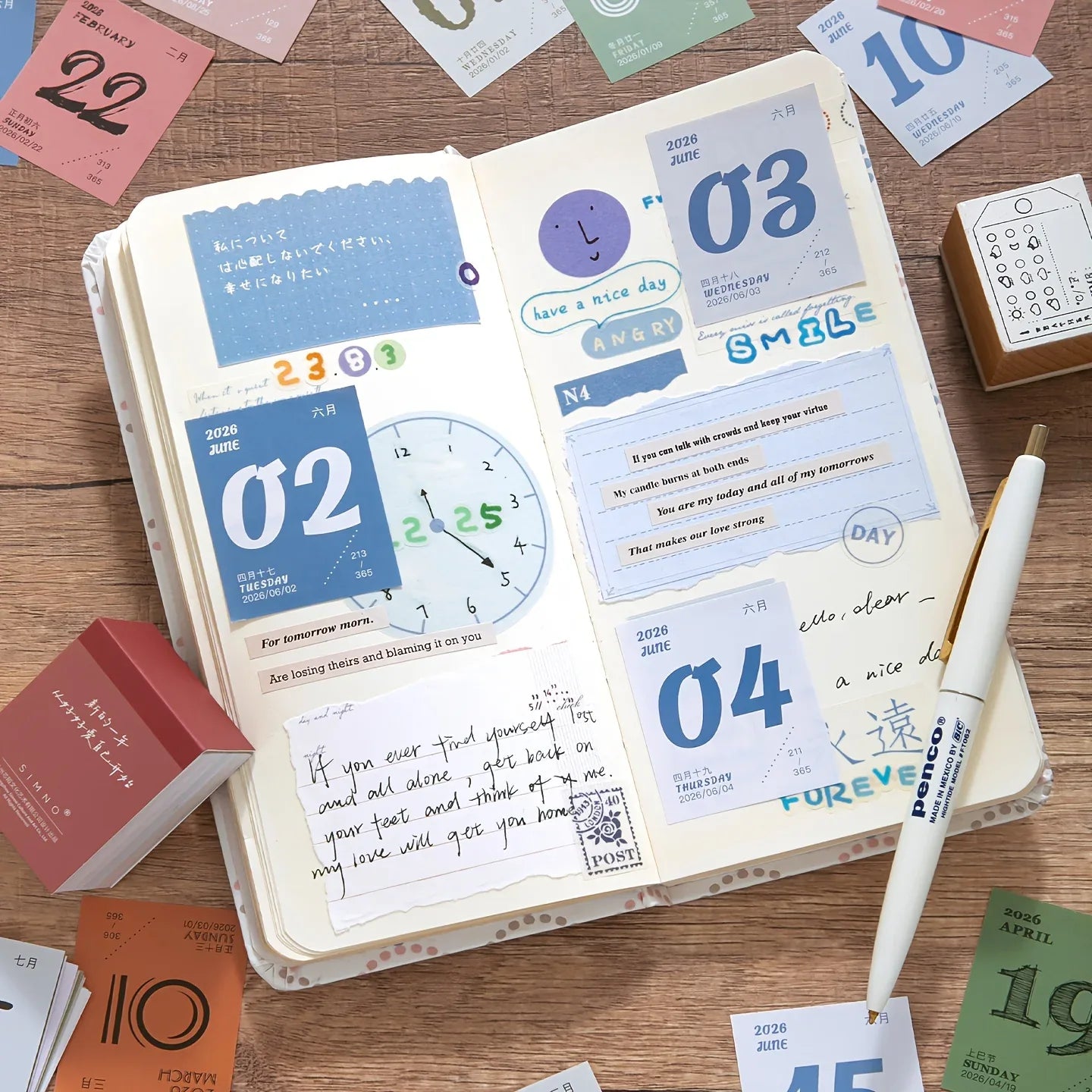 1pc 2026 Mini Calendar - alotasawkli
