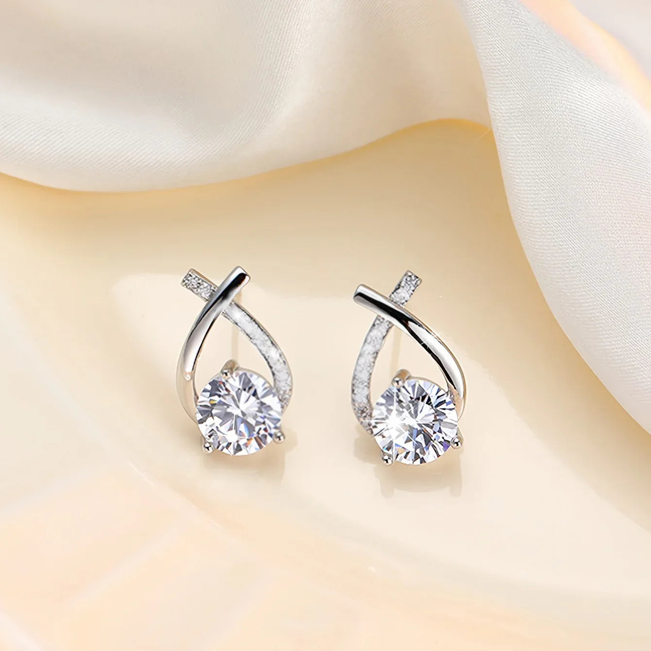 Vintage Stud Earrings - Alloy with Stainless Steel Post - alotasawkli