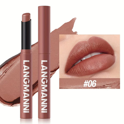 [Matte Lipstick] Matte Lipstick Single Pack | 12 Colors with Lasting Moisture - alotasawkli