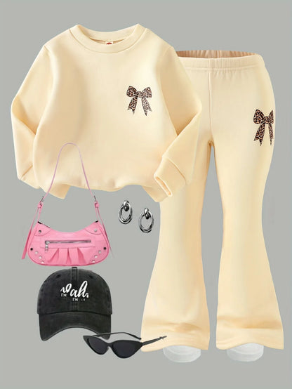 TEMU-Girls' Autumn/Winter Casual Leopard Print - alotasawkli