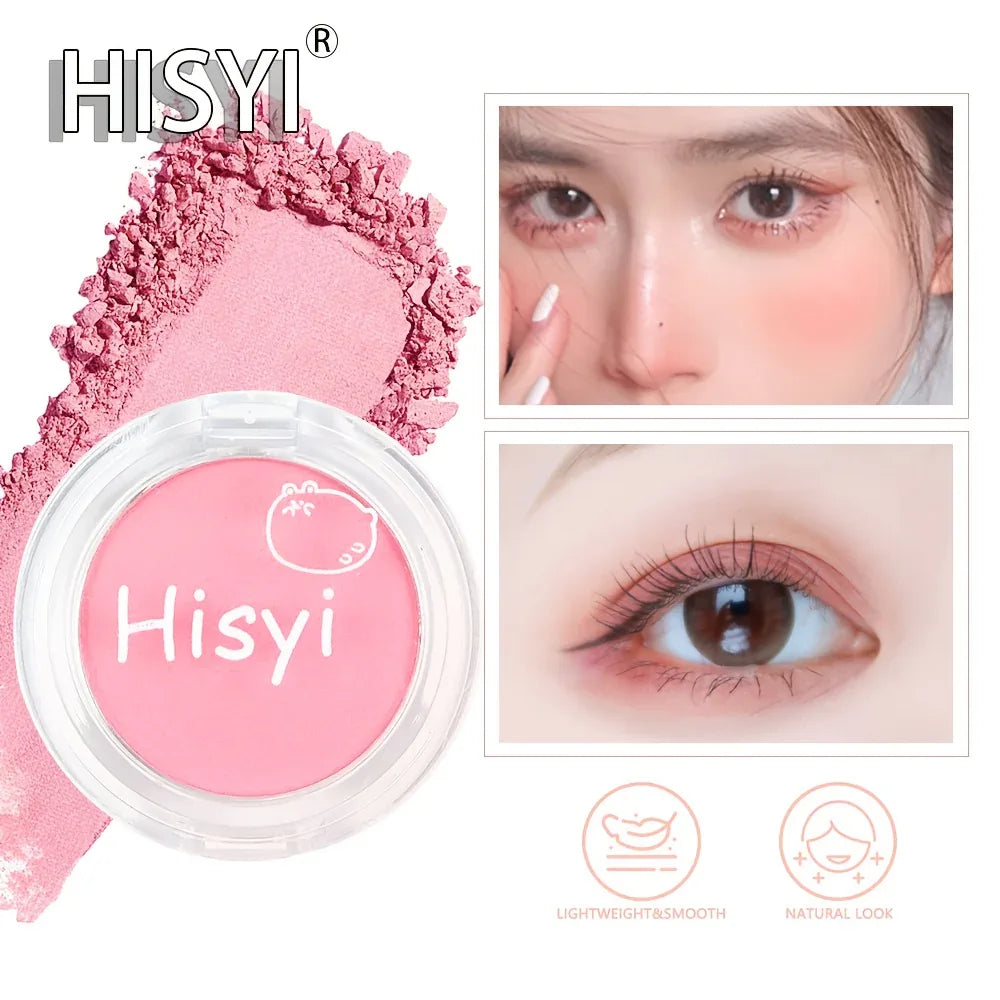 HISYI 9 Colors Blush Powder - Shimmering Pearlescent Blush - alotasawkli