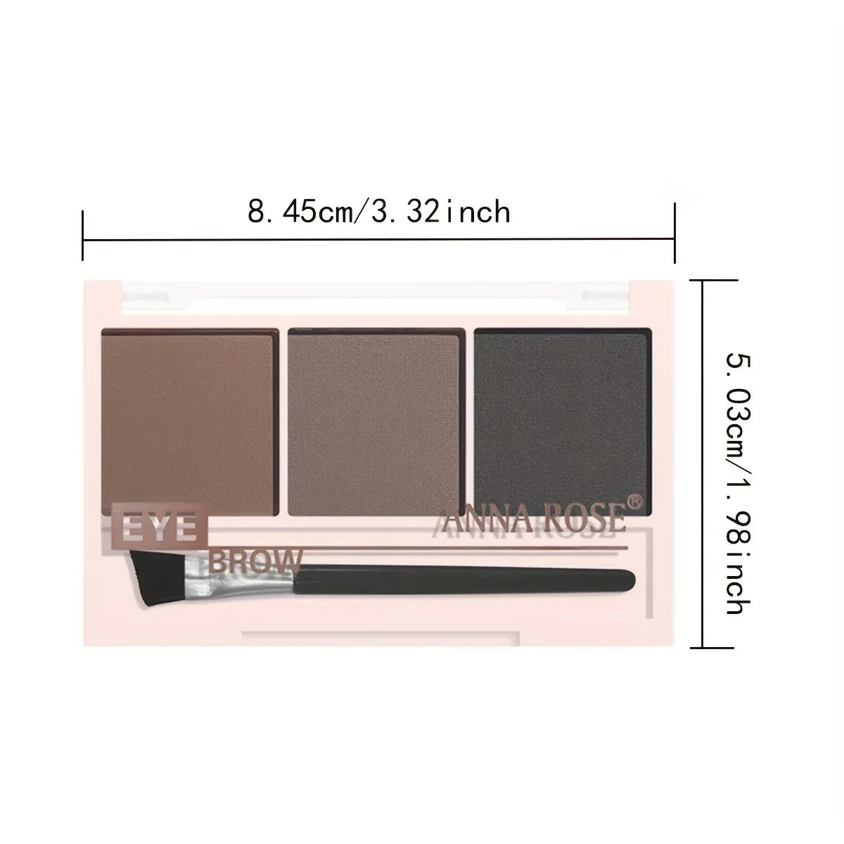 TEMU-Beginner 3 Color Eyebrow Powder Tray - alotasawkli