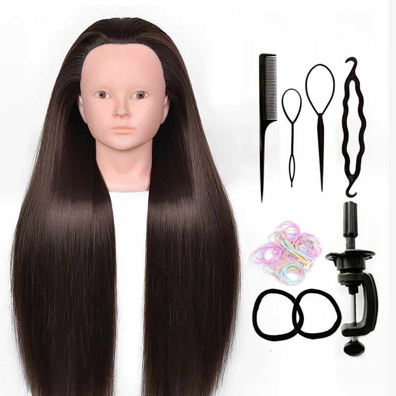 TEMU-24-Inch Hairdressing Mannequin Head Made - alotasawkli