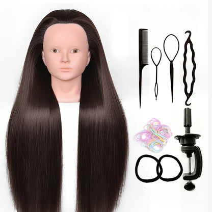 TEMU-24-Inch Hairdressing Mannequin Head Made - alotasawkli