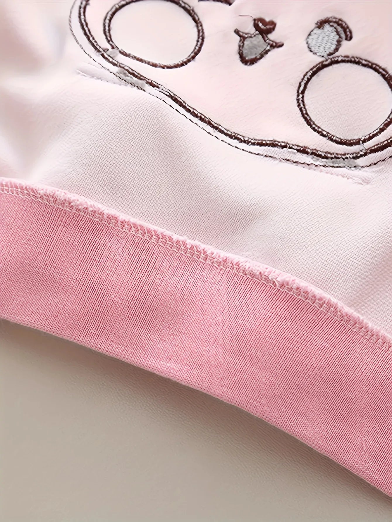 TEMU-2pcs Set: Embroidered Bunny Hoodie and Cuffed Pants - alotasawkli