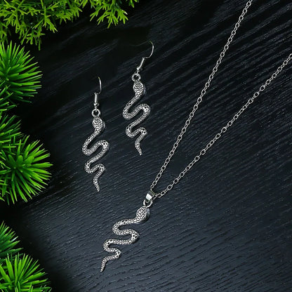 3pcs Retro Ethnic Style Women's Earrings and Necklace Set - alotasawkli