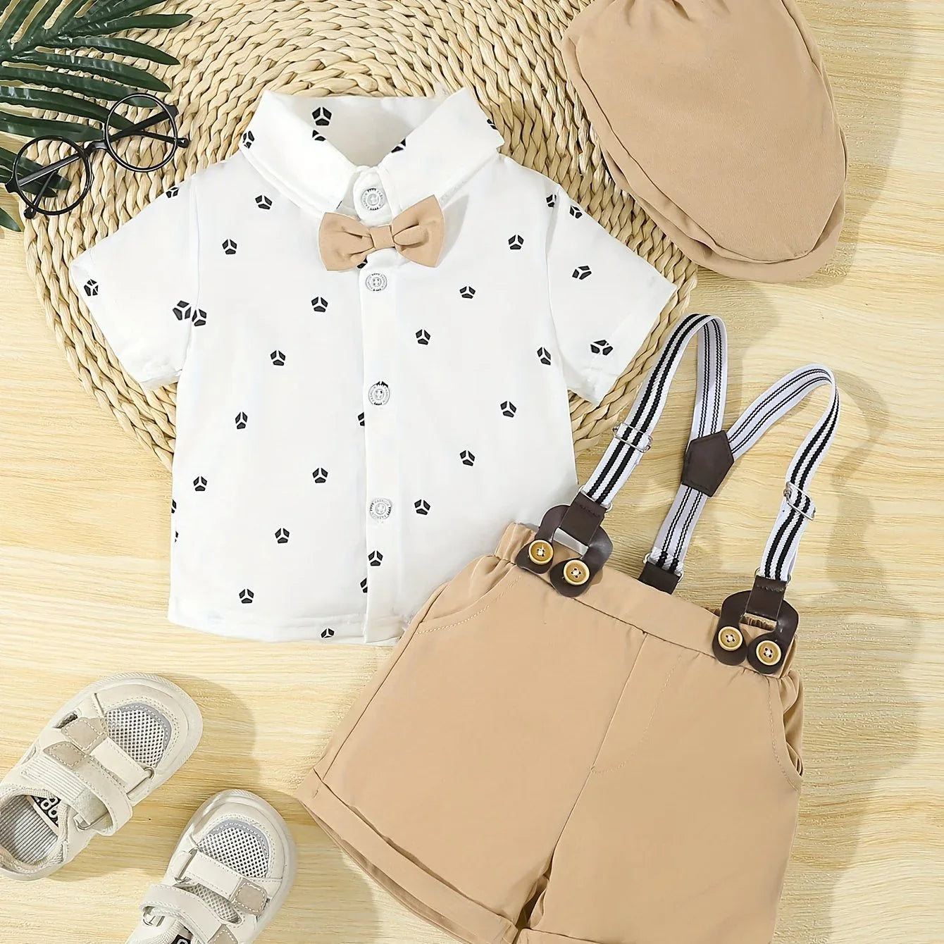 TEMU-A Formal Three-Piece Gentleman Outfit for Baby Boys - alotasawkli