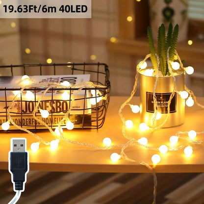 TEMU-Globe String Light, 10/20/30/40/80 Led Fairy Light, Usb Power - alotasawkli
