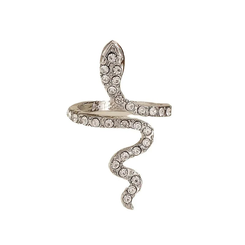 1pc Serpentine Ring - Women's Fashion Trendy Adjustable Open Ring - alotasawkli