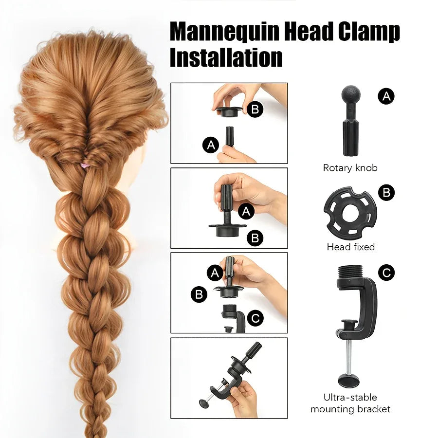 TEMU-24-Inch Hairdressing Mannequin Head Made - alotasawkli
