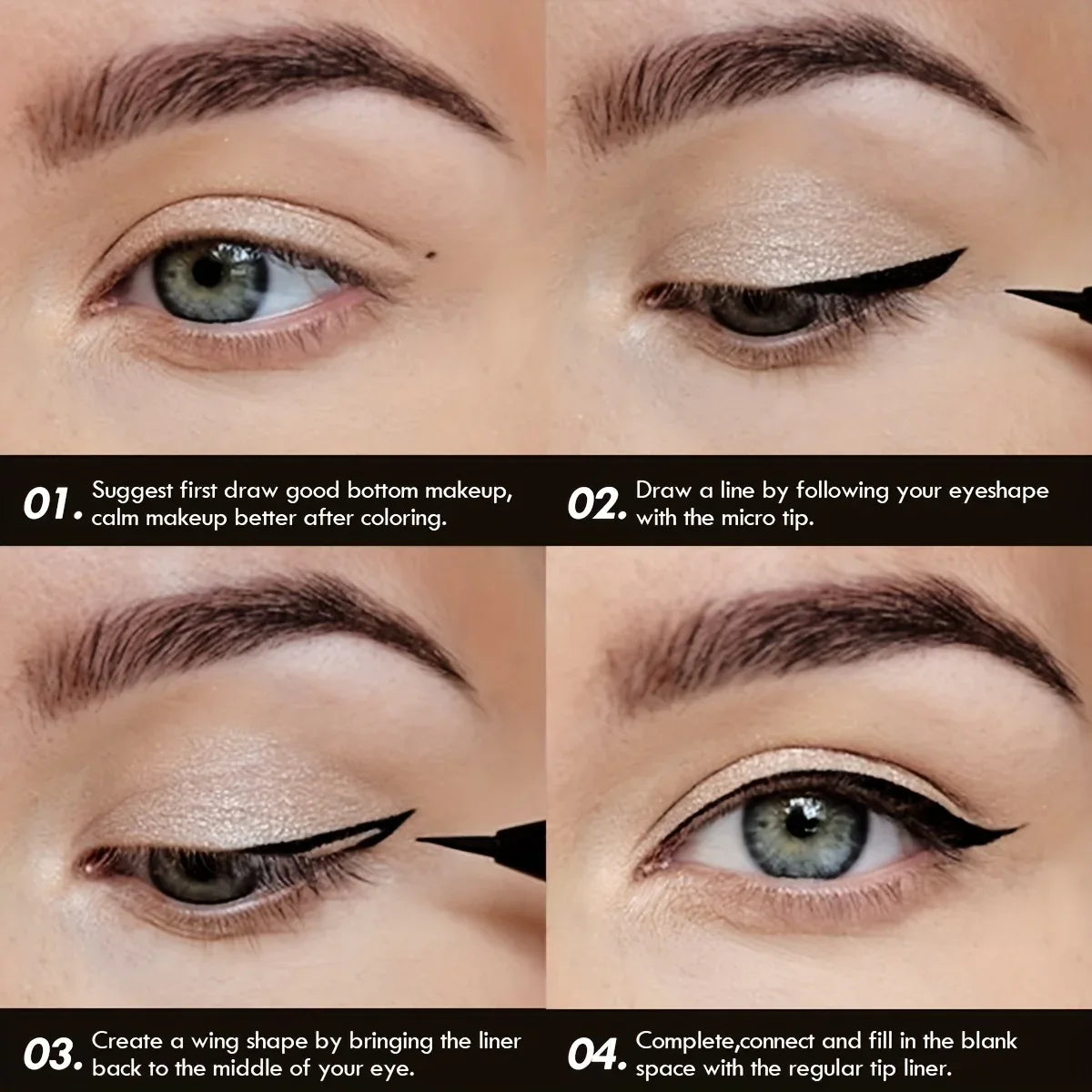 1pc Liquid Eyeliner, Smooth Eye Liner Pencil - alotasawkli