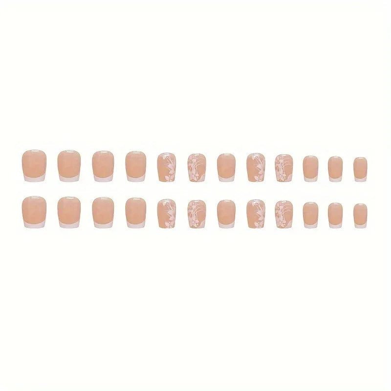 TEMU-24pcs Simple Short Pure Desire Cute Sweet Press - alotasawkli