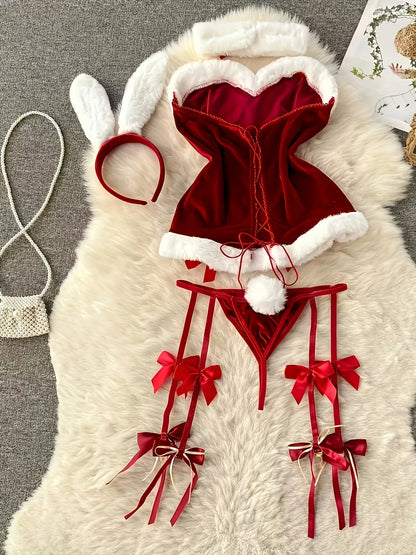 TEMU-Women'S Sexy Naughty Santa Claus Costume - alotasawkli