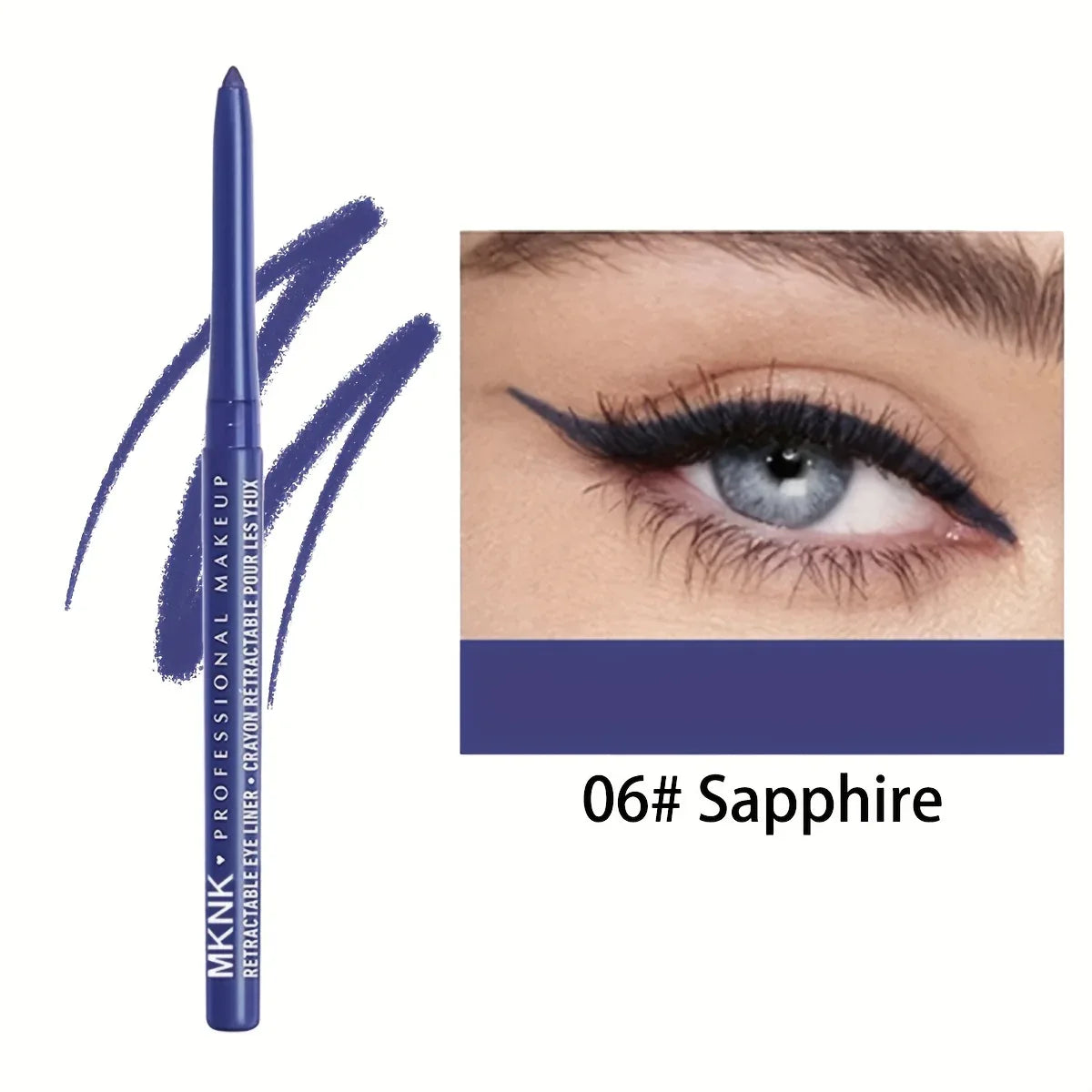 TEMU-6-Color Automatic No-Sharpen Eyeliner Pencil - alotasawkli